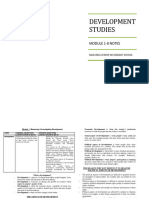 Development Studies Notes Module 1-8 2022