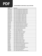 Arena Lista de Precios Mayo 2022