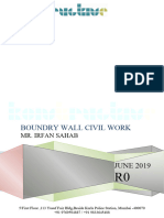 Boq For Boundry Wall - Civil Work June 2019