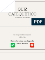 Questões para A Catequese