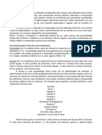 Texto Resumo Minerais Primários