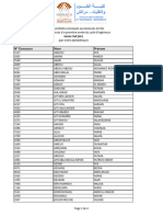 N° Concours Nom Prénom: Génie Civil (GC)