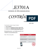 ELE3701A Contrôle: Éléments de Télécommunications