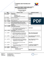 Colloquium - Tentative Program