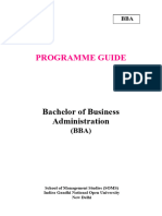 BBA Programme Guide