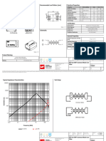 Dimensions: (MM) Recommended Land Pattern: (MM) Electrical Properties