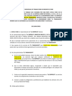 Contrato Individual de Trabajo para Un Menor de Edad