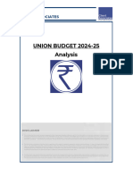 Union Budget 2024-25 - Analysis by Client Associates