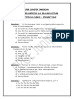 Evaluation de Chimie Atomistique