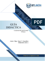 Guia Didactica - Calidad de Software