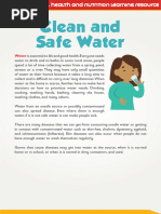 SHN Learning Resource - Clean and Safe Water