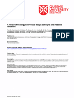 A Review of Floating Photovoltaic Design Concepts and Installed Variations 2019