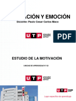 Motivación Y Emoción: Docente: Paulo Cesar Carlos Maco