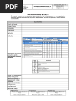 Profesiograma Modelo