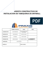 Procedimiento de Instalacion de Drywall