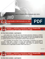 UNIDADE 4 - Aplicativos, Papel Do SGT e Orientações para Administrar A OBM (2023)