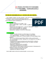 ETUDE D'UN DOSSIER D'ERP 5ème Cat Trame GJM