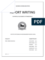 Report Writing: Business Communication