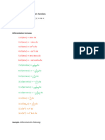 Differentiation of Trigonometric Functions