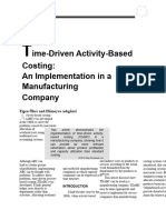 Time Driven Activity Based Costing An Im