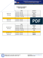 Exam Schedule Wholeday