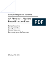 AP Physics 1 - Student Sample Questions Fall 2014