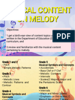 Musical Content On Melody