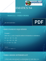 DETERMINANTS 3rd-Order