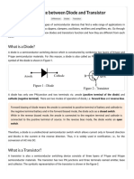 Difference Between Diode and Transistor