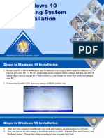 Windows 10 Installation Steps