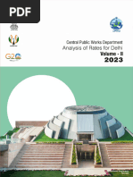 Analysis of Rates For Delhi: Central Public Works Department