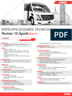 Ficha Tecnica Runner 10 Águila Cummins 