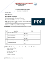 MYP 4 Mechanics Worksheet - 03