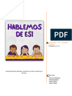 Proyecto 3º Grado HABLEMOS DE E.S.I