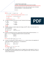 04) Kinematics + Electric Field - Neet Repeater - 07 - July - 2024 Answer Key