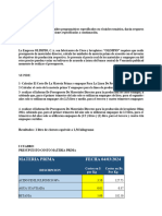 Ejercicio de Presupuesto. Kimgberling González.