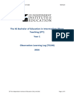 TEIP5119 - TE106 Observation Learning Log