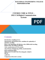 Course Code & Title - 19ECC10/Digital Communication Systems