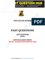 Oyo State SUBEB Past Questions & Answers