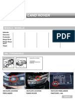 LAND ROVER Color Information