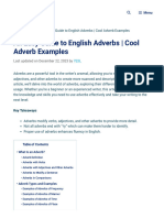 An Easy Guide To English Adverbs - Cool Adverb Examples - 7ESL