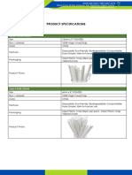 Paper Straw Product Specs