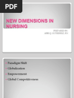 New Dimensions in Nursing