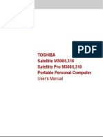 TOSHIBA Satellite M300/L310/Pro M300/Pro L310 Portable Personal Computer User's Manual