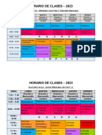 HORARIO DE CLASES 2023 - Profe Eduardo Pérez