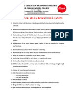 Rules of Mr. Mark