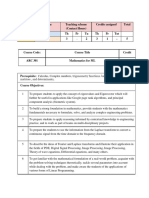 Mathematics For - ML (AURO)