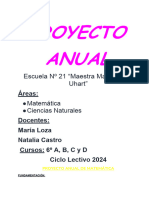 Planificacion Anual de 6º Mat. y CS .Nat 2024