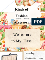 Kinds, Types, Classification of Fashion Accessories