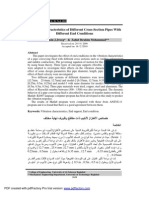 Vibration Characteristics of Different Cross-Section Pipes With Different End Conditions